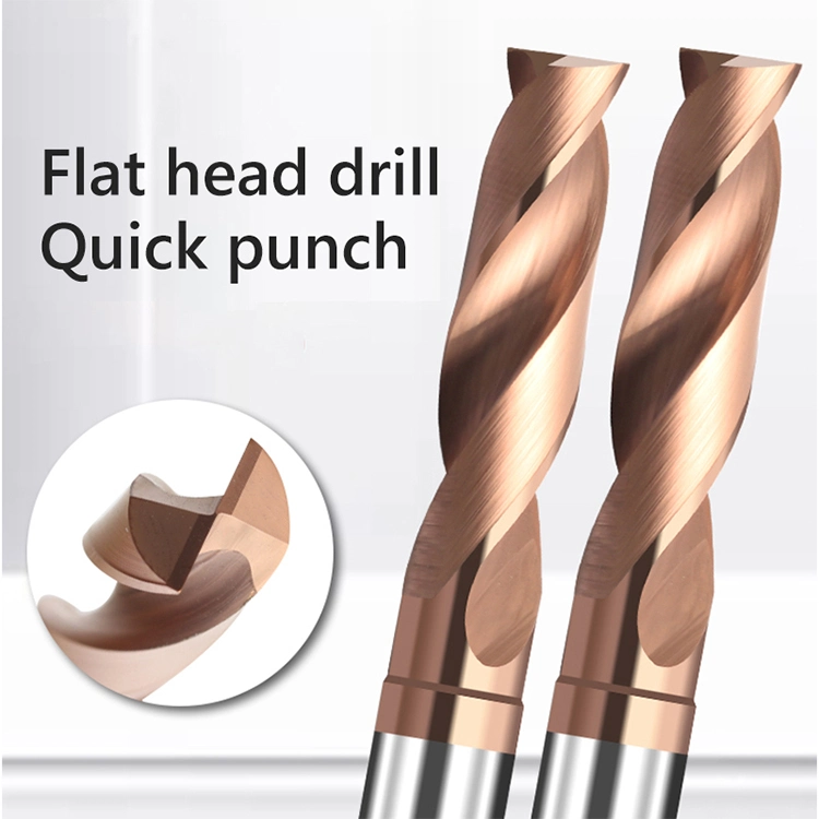 3/4/5/6/7/8mm Solid Carbide Drill Bits for Drilling Blind Wood Hole