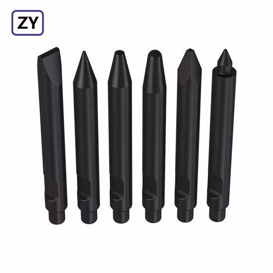 Atlas Montabert Model Hydraulic Hammer Moil Blunt Wadge Heat Type Drill Rod Breaker Chisel