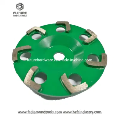 6 Inch Single Row Abrasive Hilti Diamond Tools Grinding Polishing Cup Wheel for Concrete Terrazzo