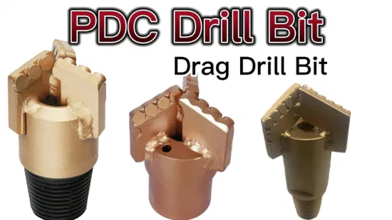 PDC Rock Bits 3 Wings Step Drag Bit Drag Drill Bits Diamond Bit for Rock Drilling Coal Mining